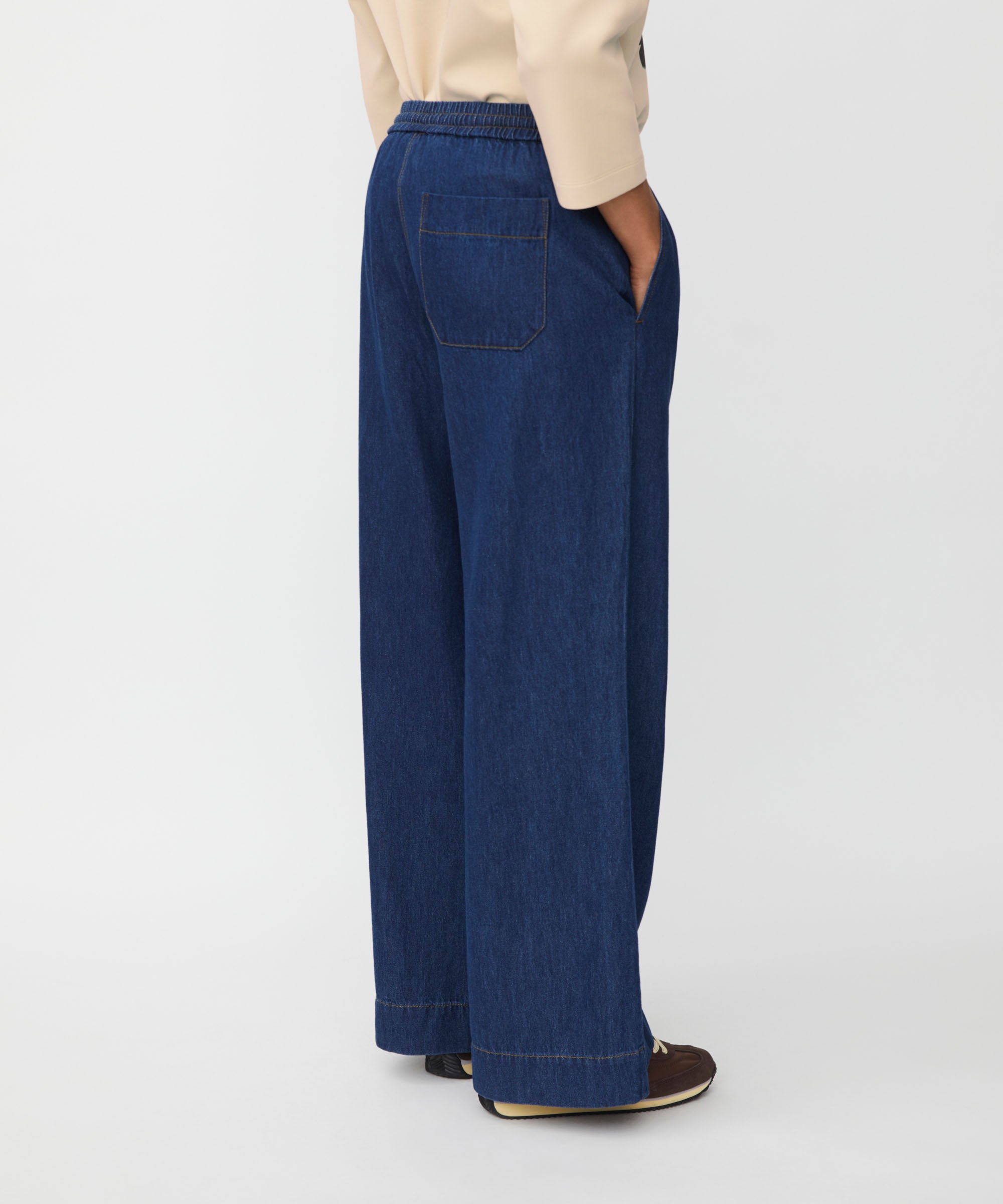 Polyxena Wide Leg Denim Pants - 1011170