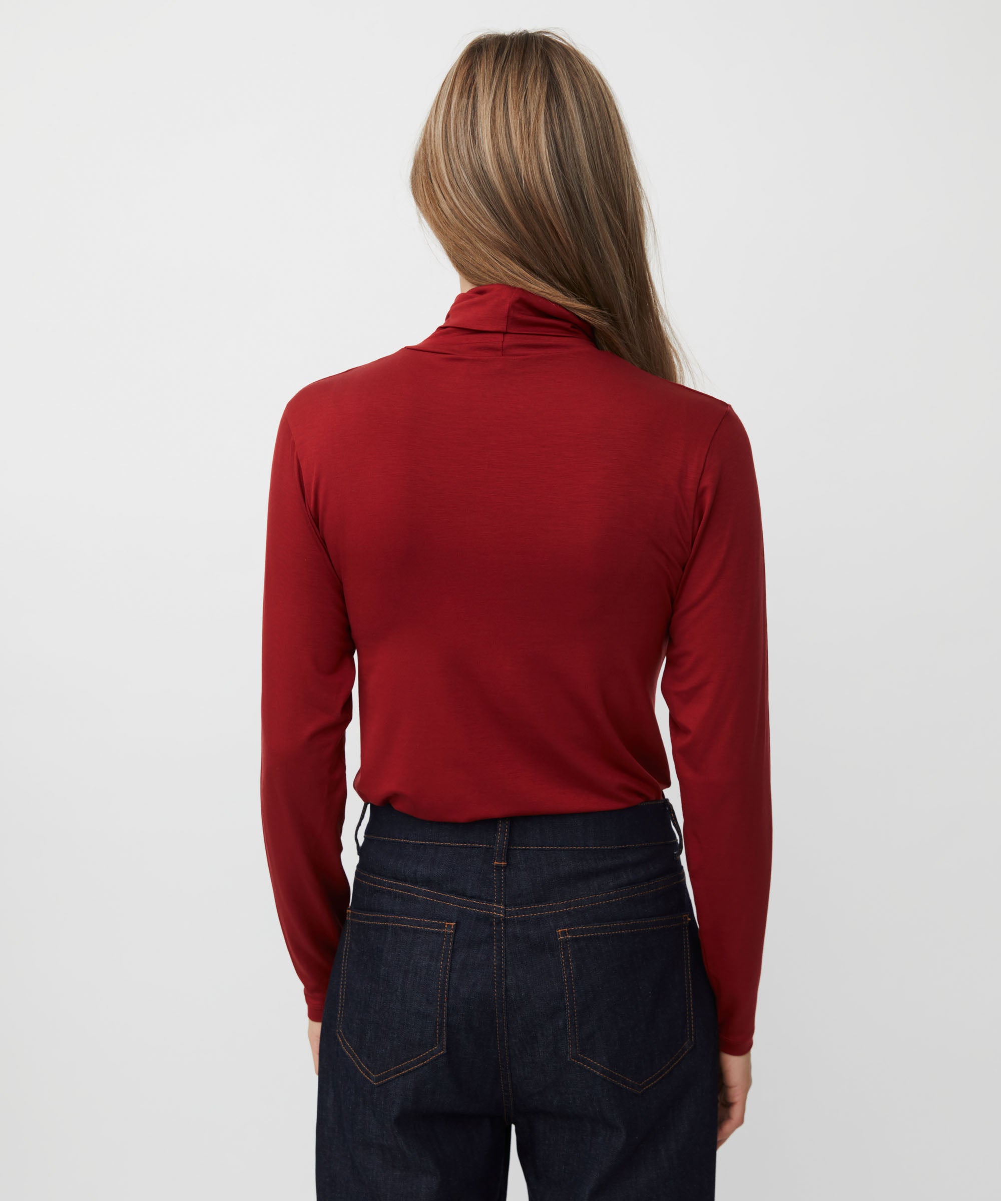 Brooklyn Red Dahlia Polo Neck - 1008467