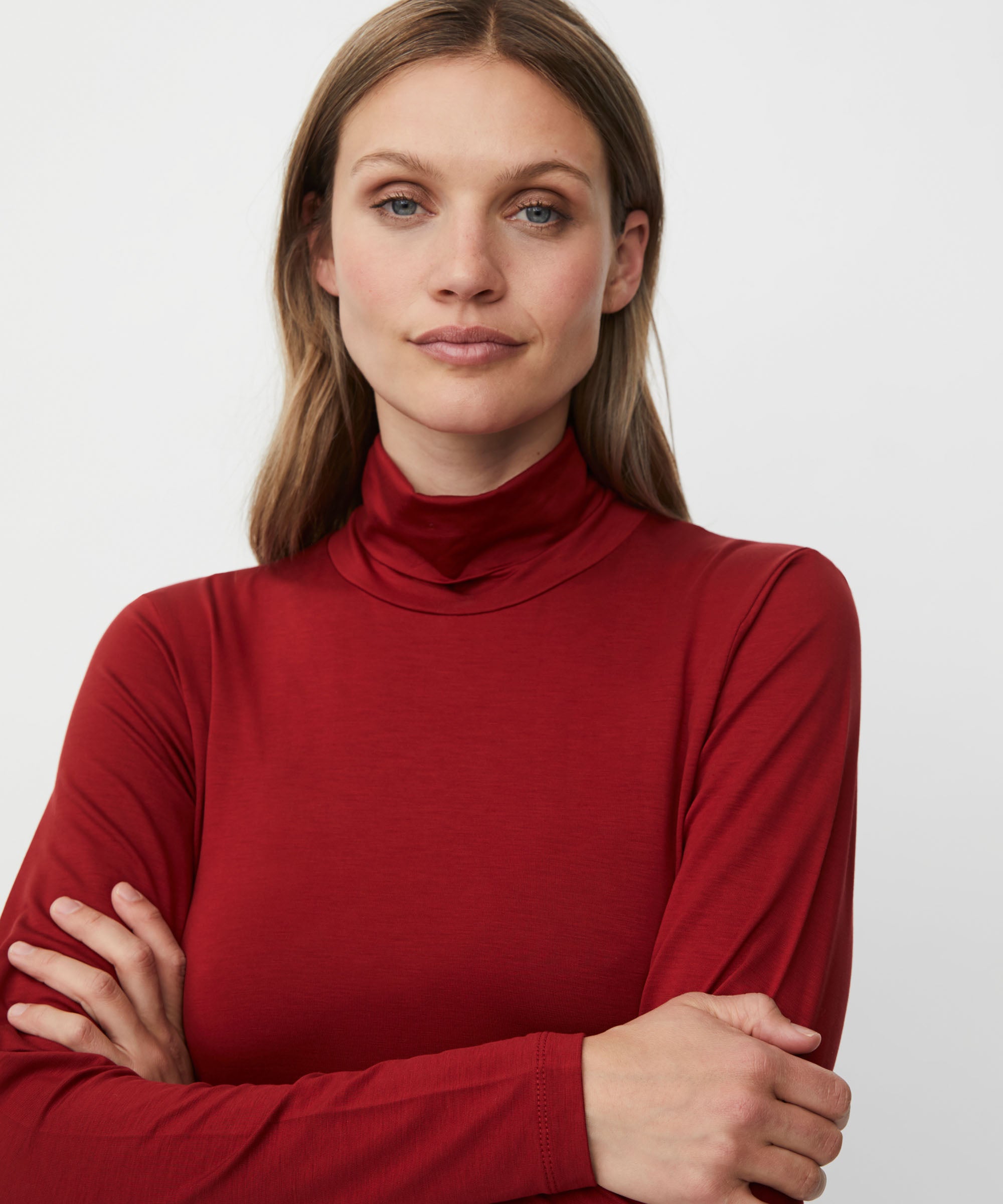 Brooklyn Red Dahlia Polo Neck - 1008467
