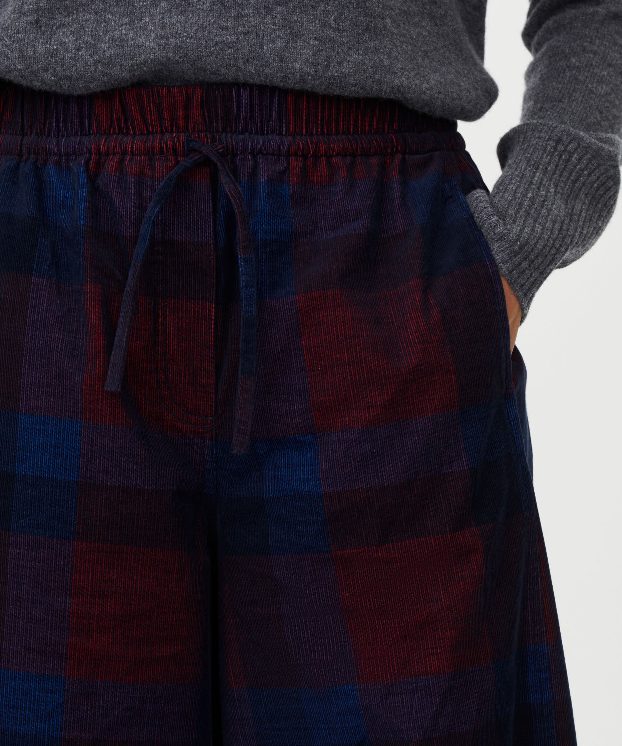 Pulika Dress Blue Cord Trousers - 1012919