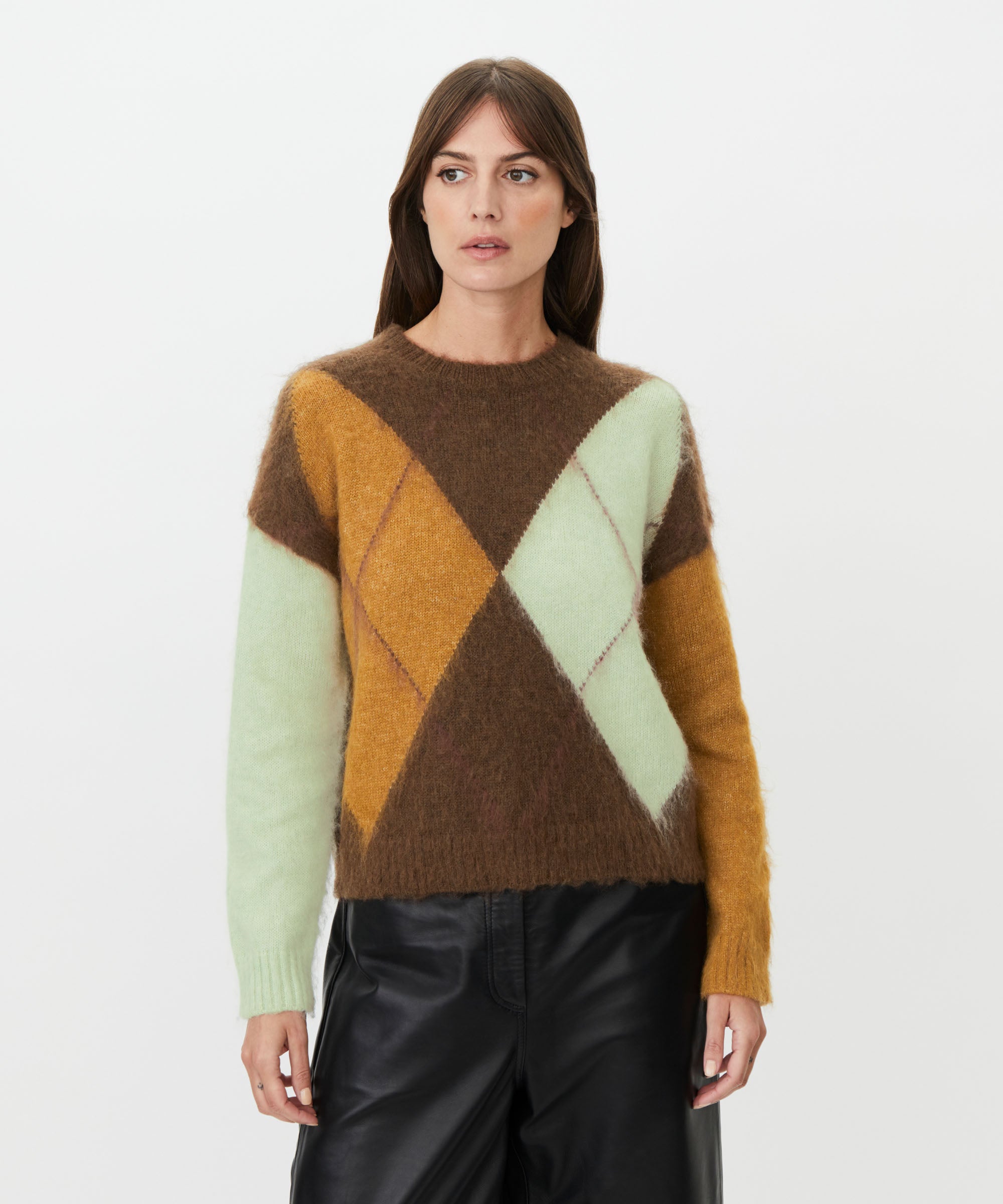 Finley Argyle Sweater - 1012826