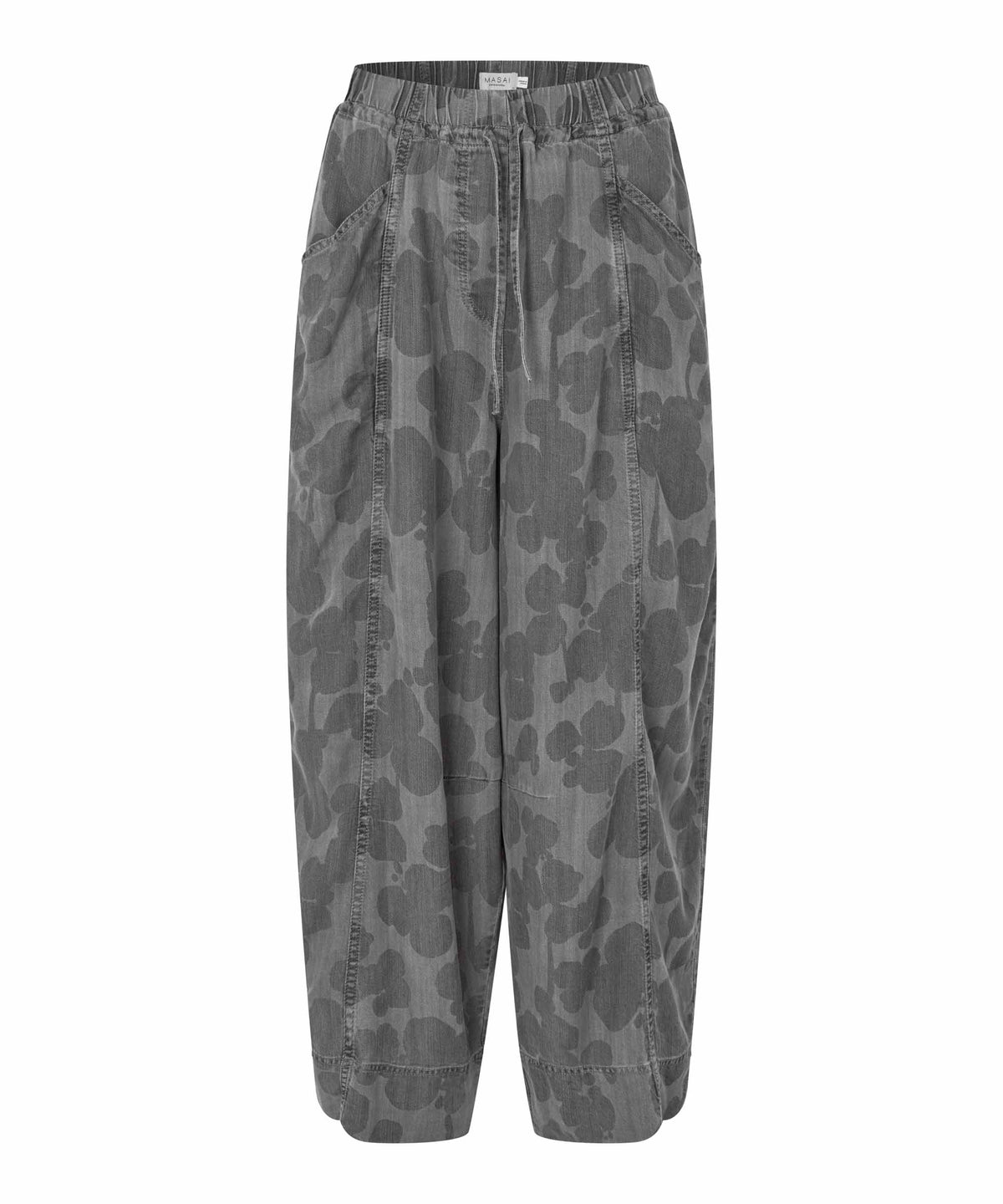 Phenyo Frost Grey Barrel Trousers - 1012947