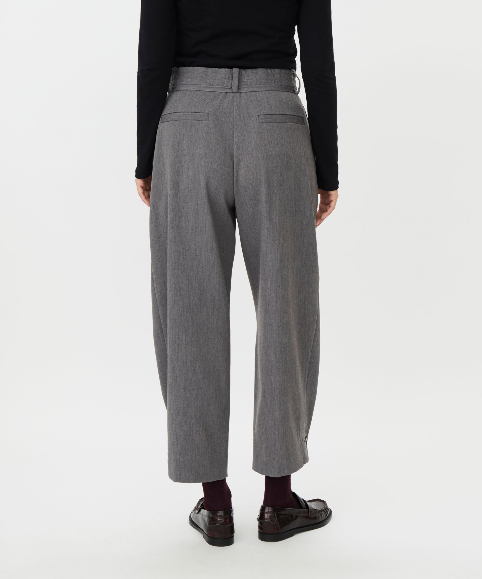 Peponi Grey Flannel Trousers - 1012966