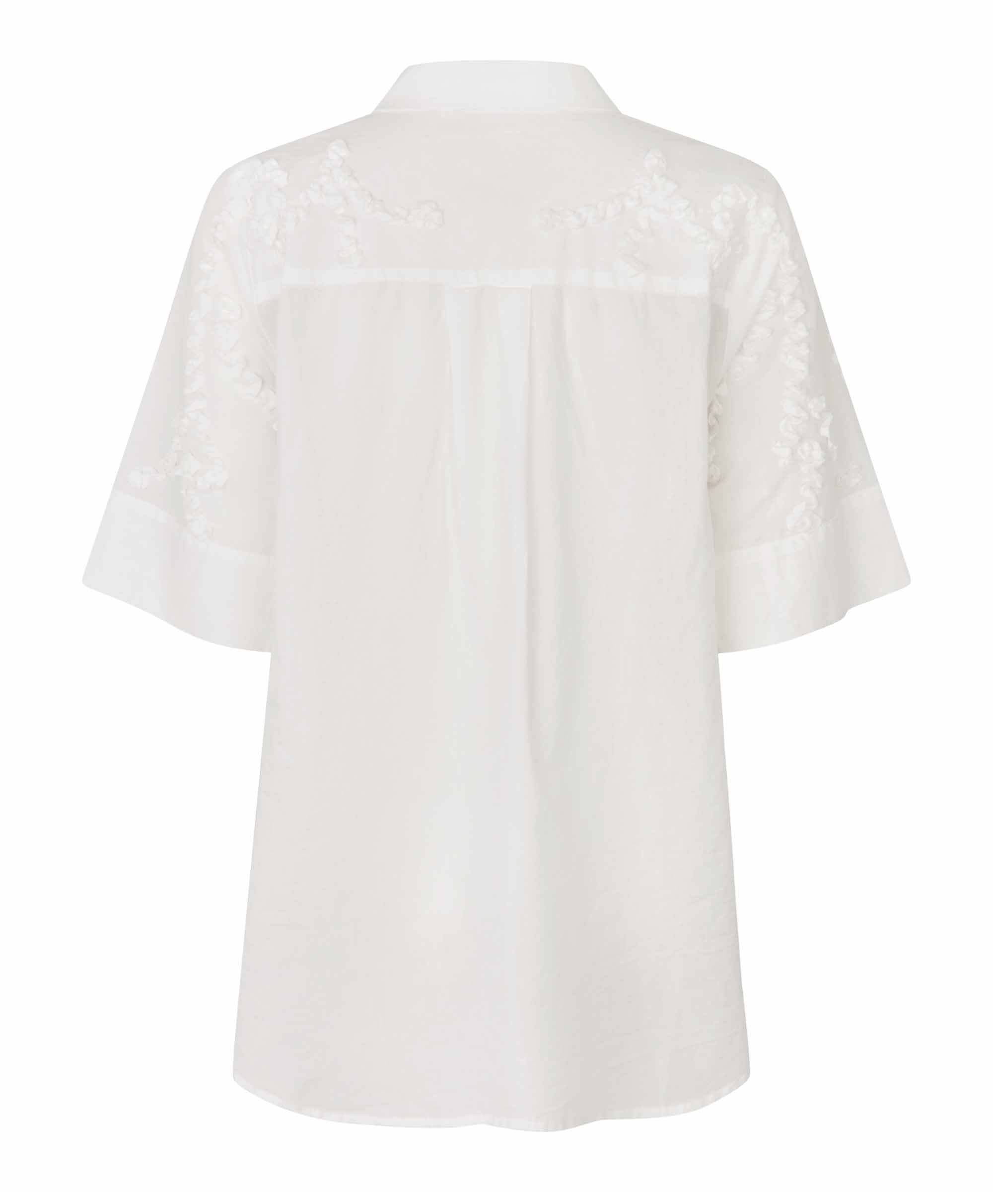 Ginovelle White Embroidered Shirt - 1012038