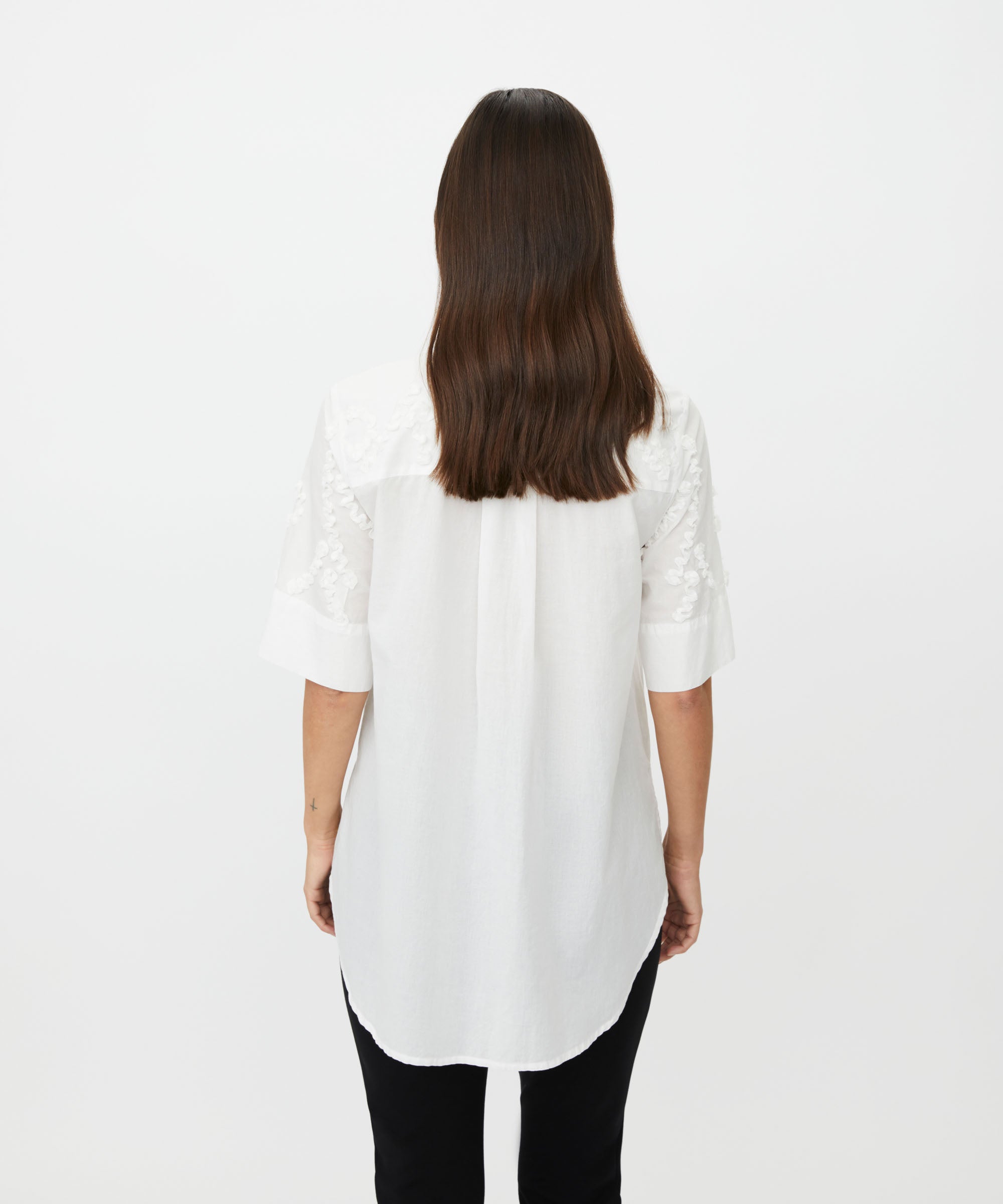 Ginovelle White Embroidered Shirt - 1012038