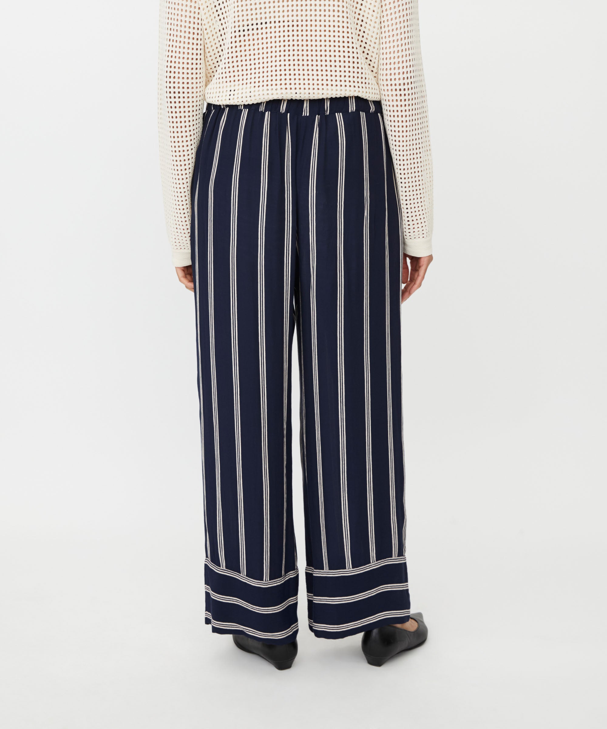 Pattys Navy Print Trousers - 1012188