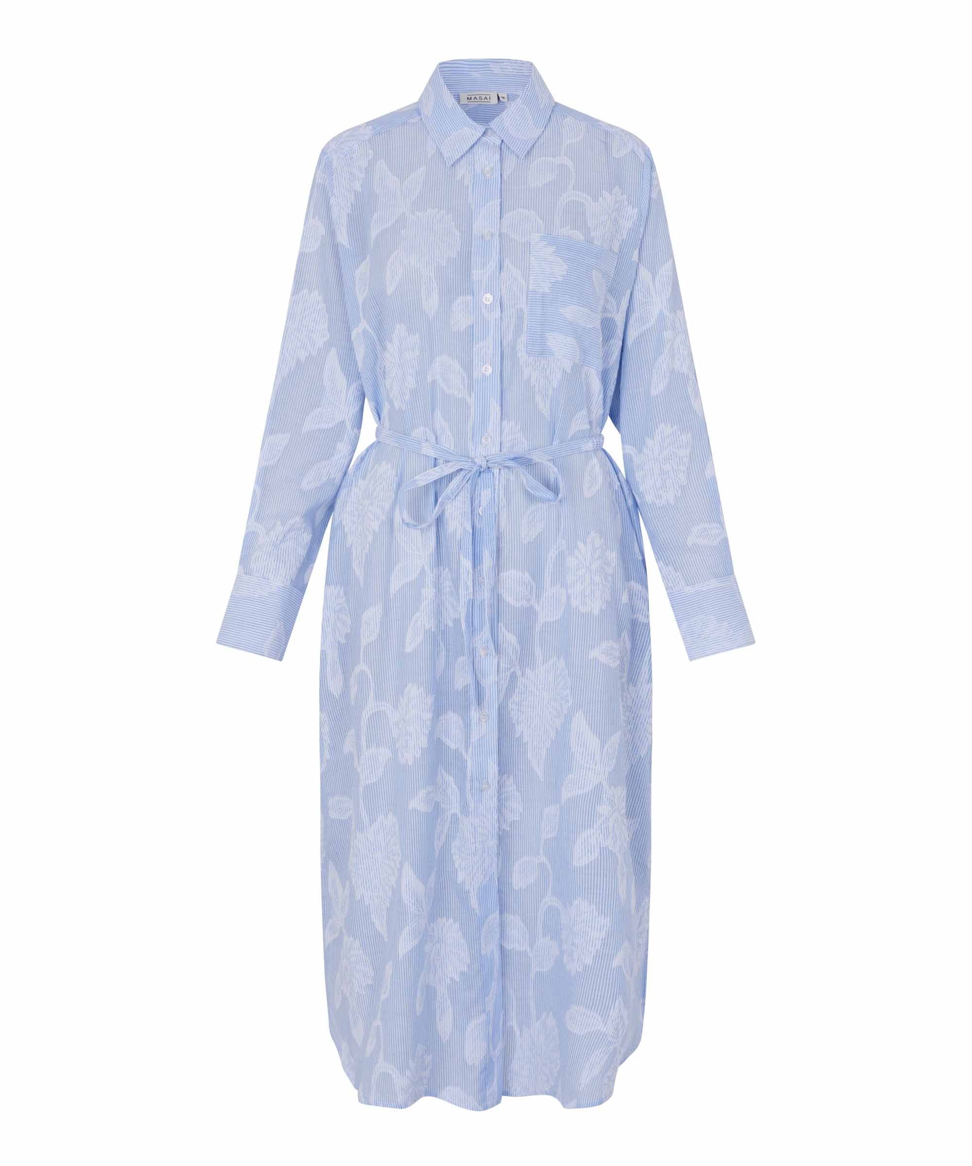 Nivalina Blue Stripe Dress - 1012041