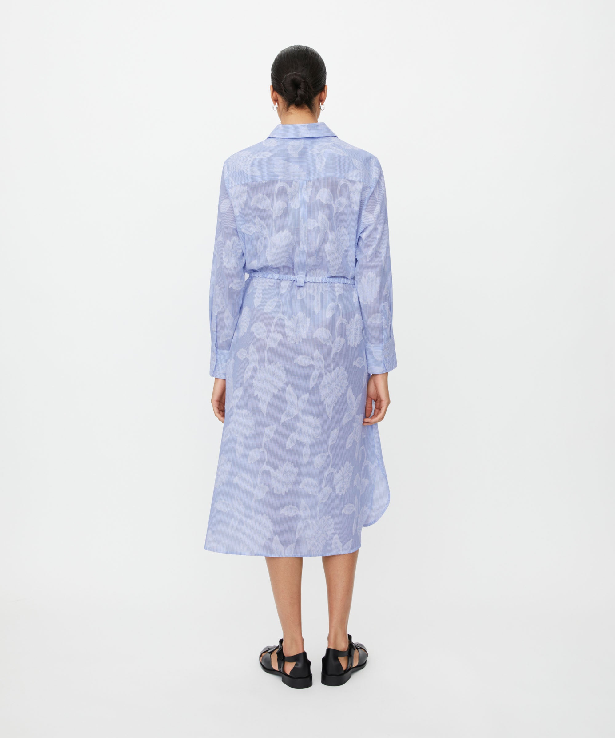 Nivalina Blue Stripe Dress - 1012041