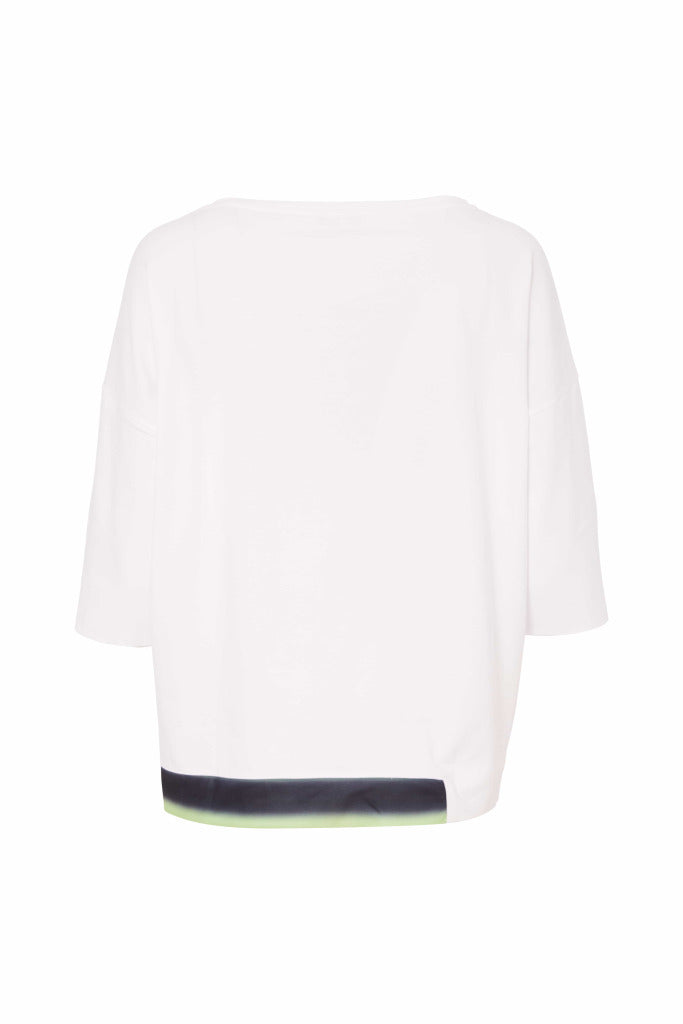 Green Print White Top - NAS25197