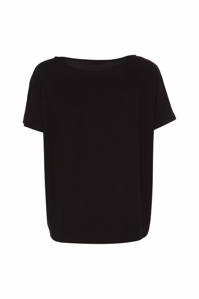 Black Placement Stripe Top - NAS25223