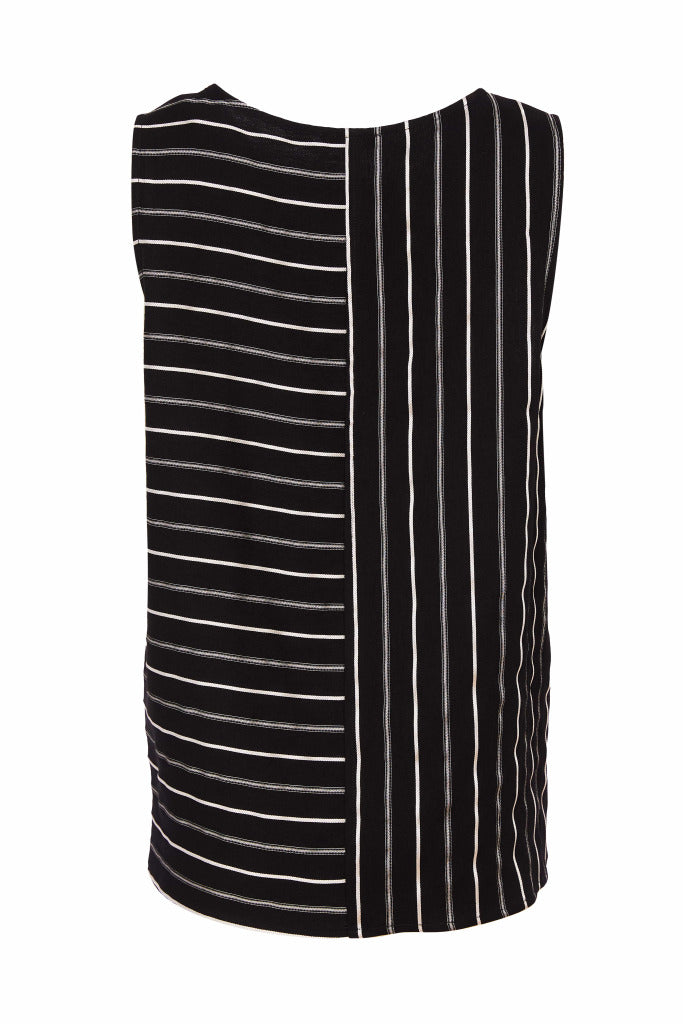 Black & White Striped Top - NAS25336