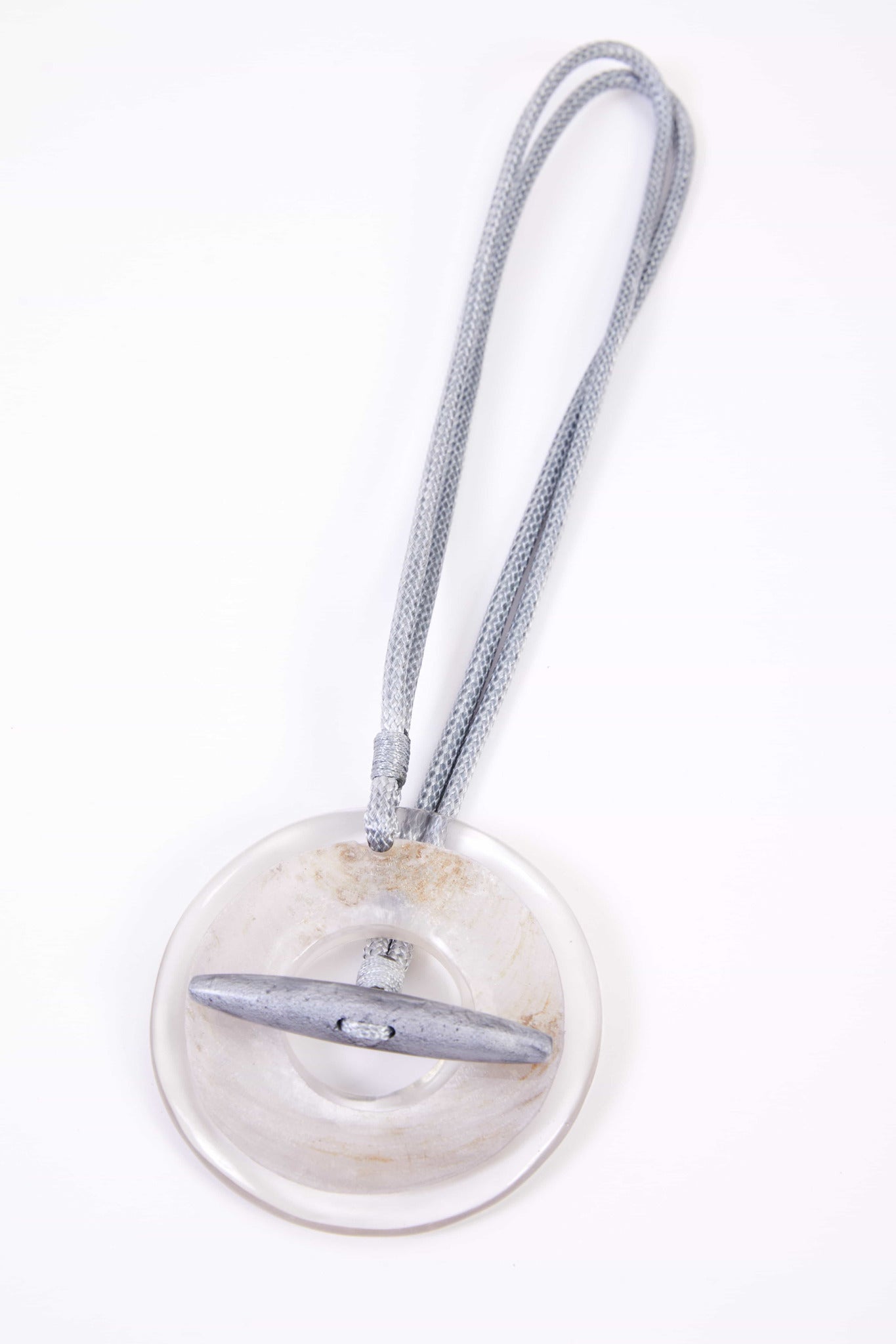Silver Circle Necklace - NAS25348