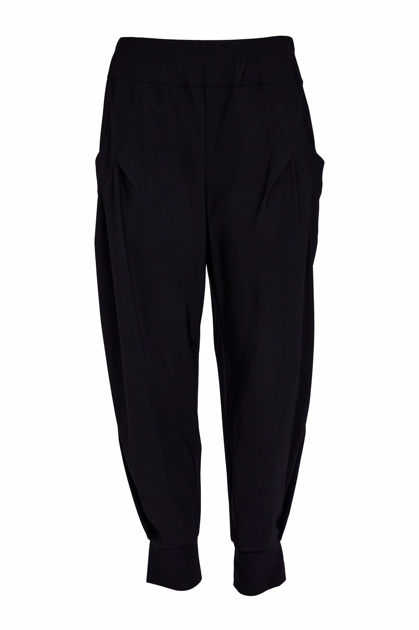 Black Cuff Hem Trousers - NAS26101