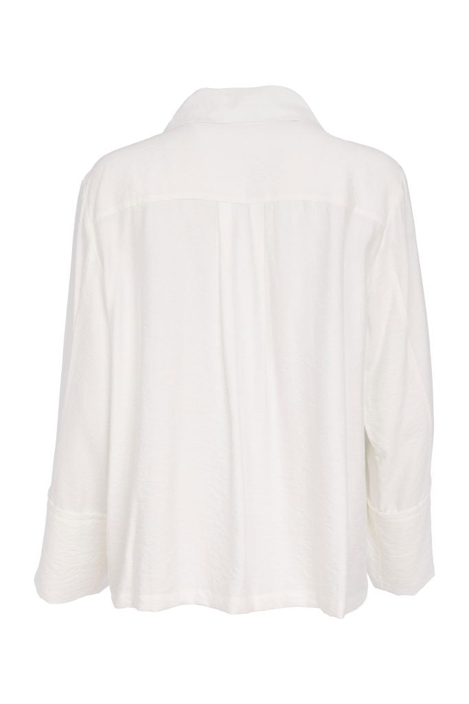White Button Through Jacket - NAS26156