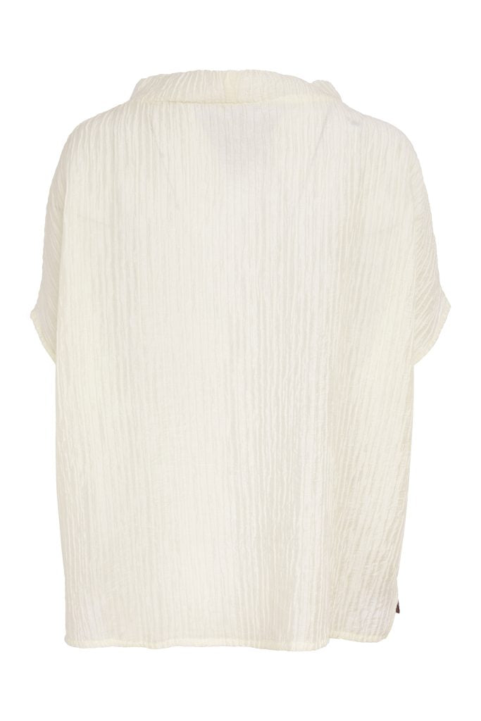 Cream & Taupe Print Top - NAS26265