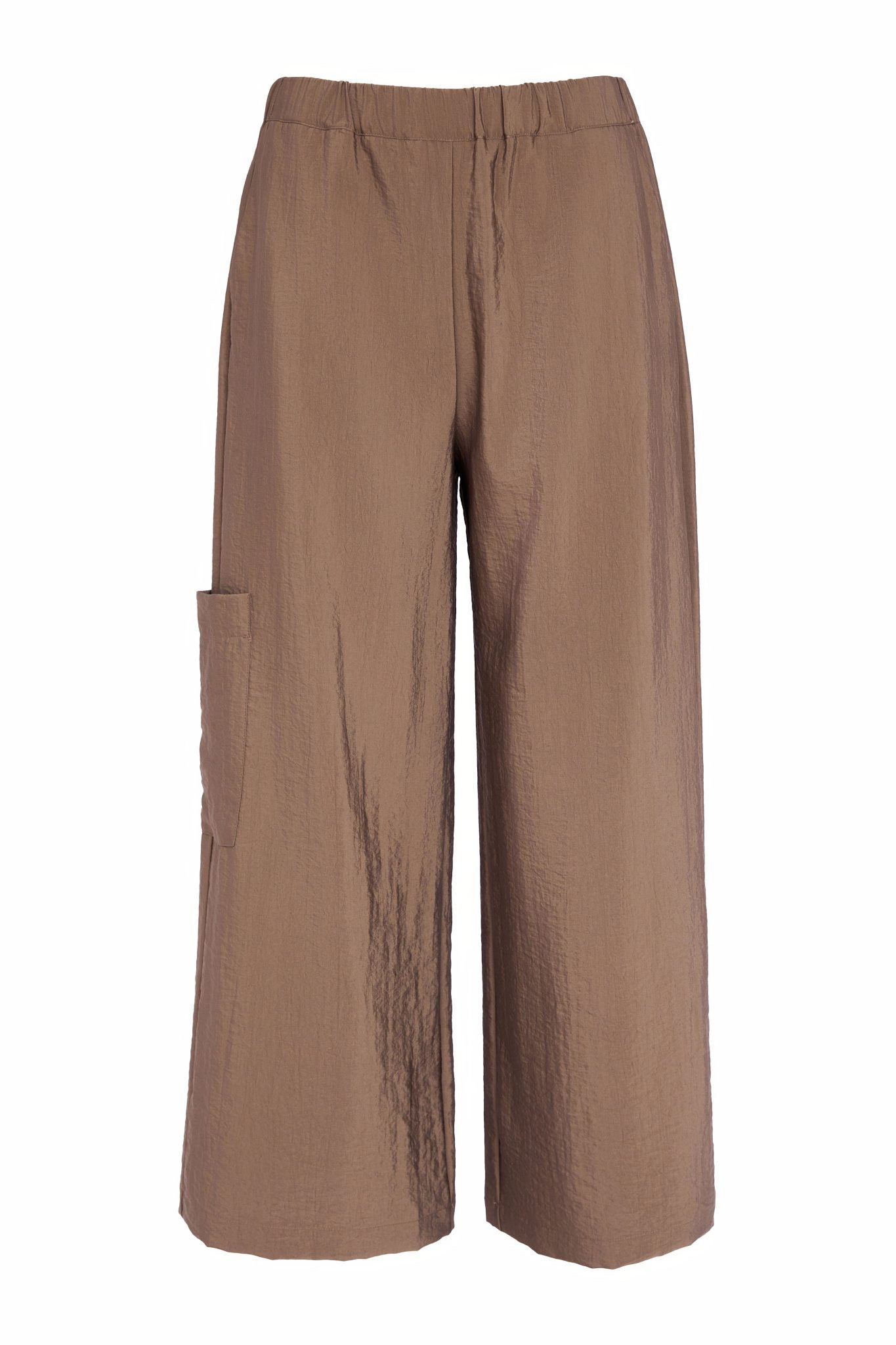 Taupe Wide Leg Trousers - NAS26266