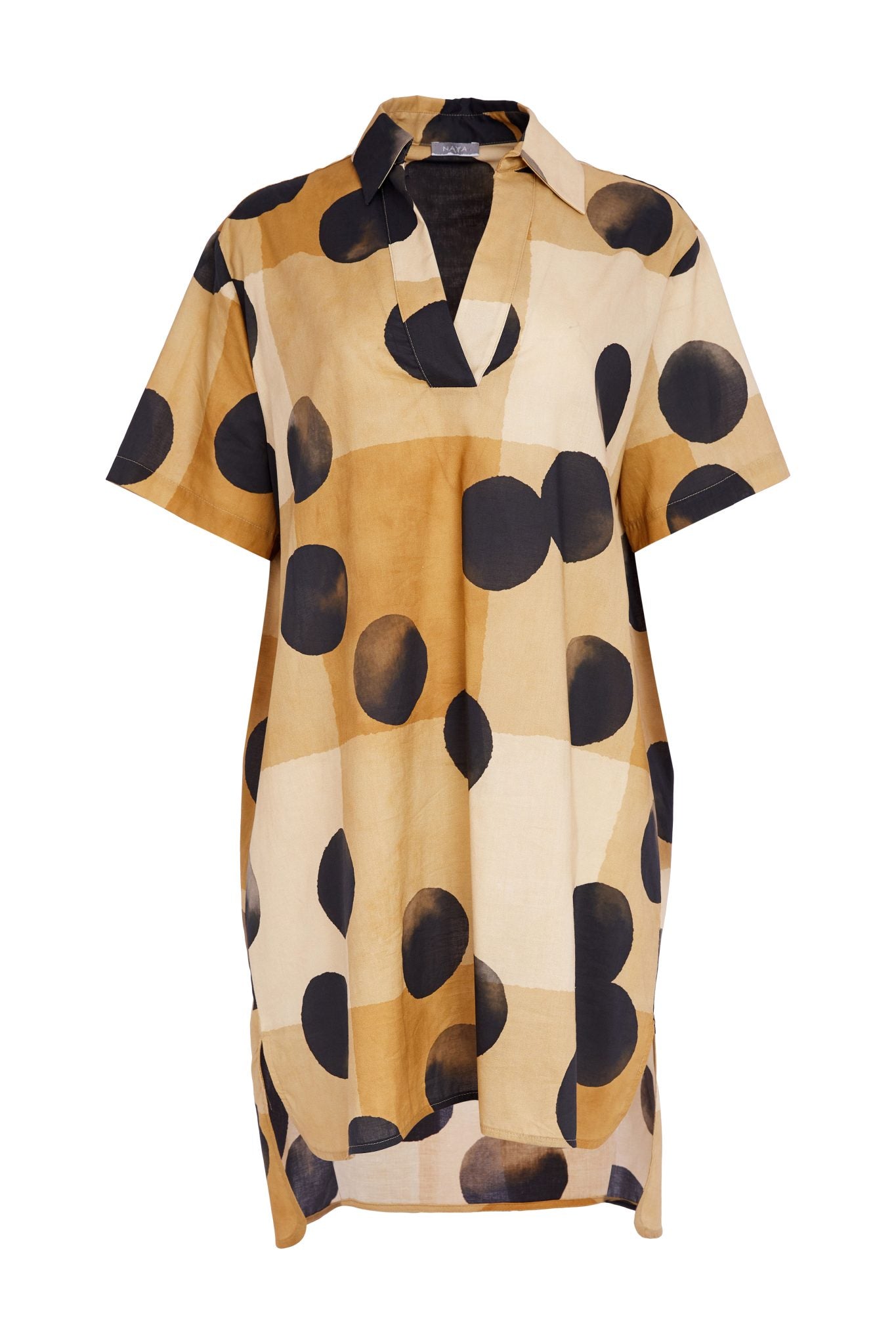 Tan Spot Print Tunic - NAS26276