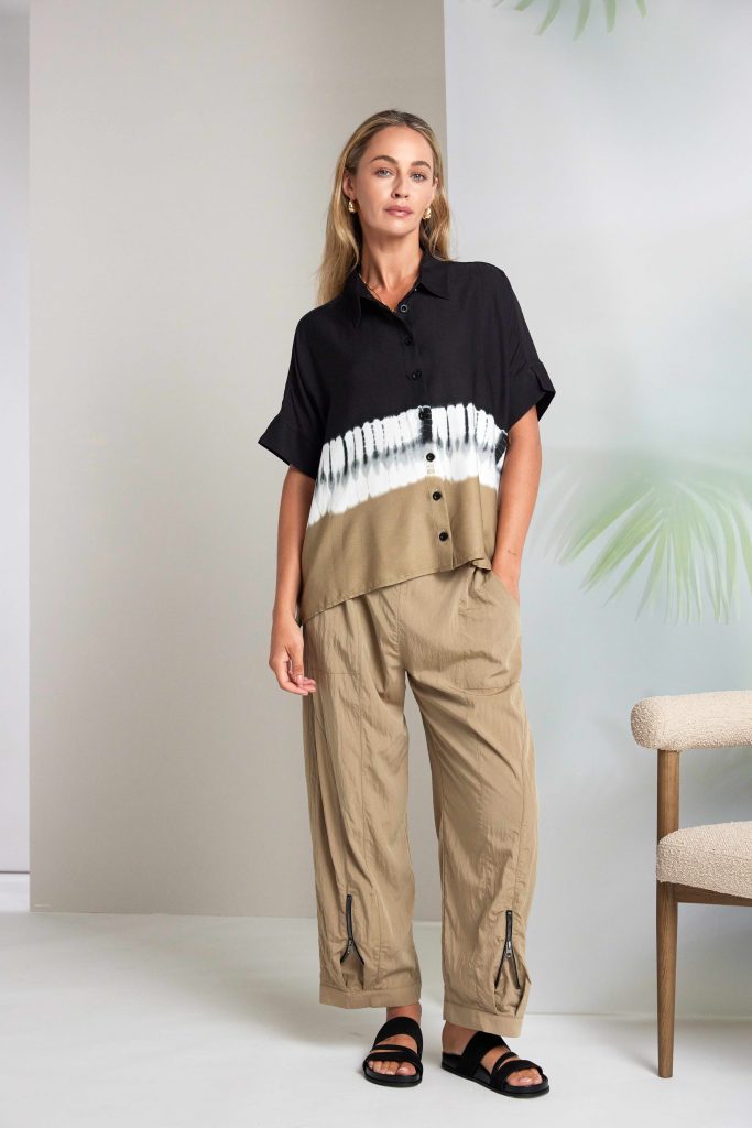 Tan Zip Cuff Trousers - NAS26222