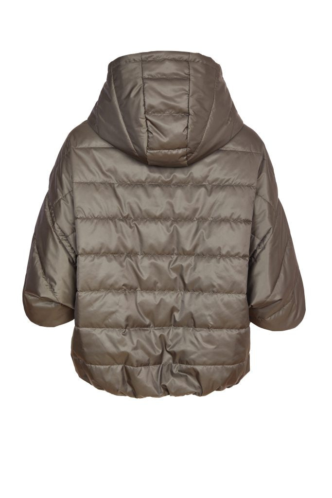 Khaki Padded Short Jacket - NAW24180