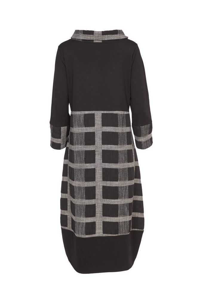 Black & Grey Check Dress - NAW24214