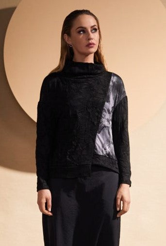 High Neck Waffle Top - NAW24266
