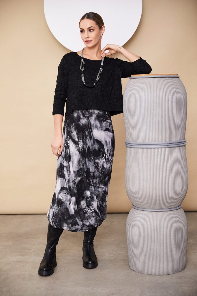 Black & White Two-Piece Dress - NAW24267