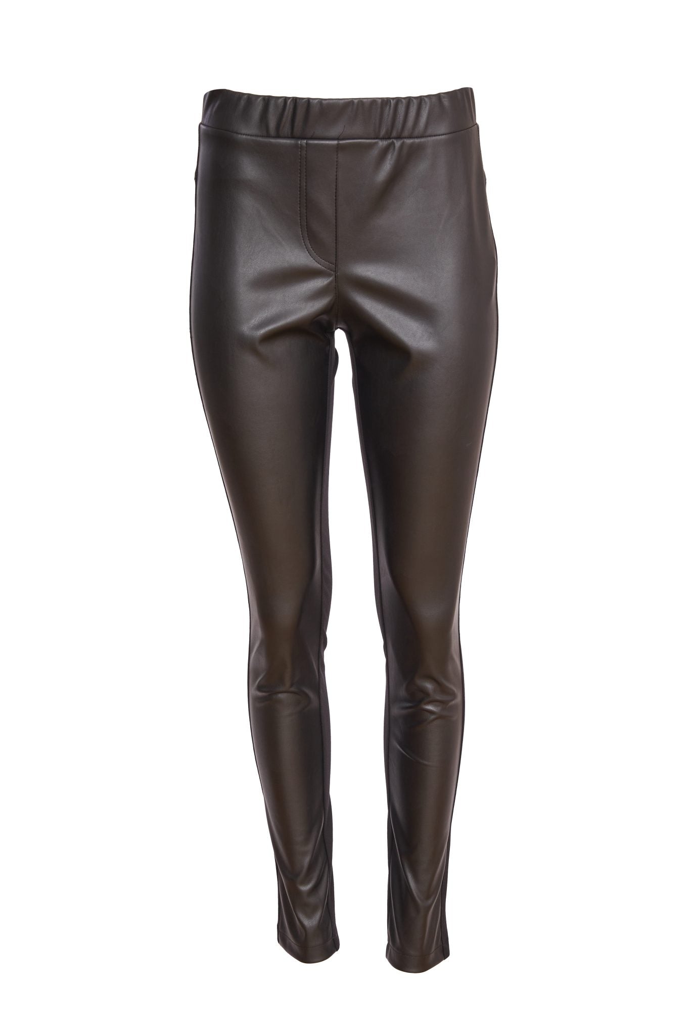 Black Leatherette Leggings - NAW25104