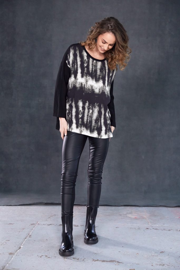 Black Leatherette Leggings - NAW25104