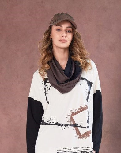 Cocoa & Black Snood - NAW25113