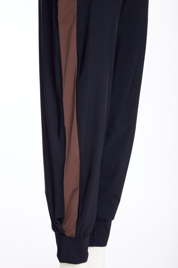 Black & Cocoa Stripe Trousers - NAW25120