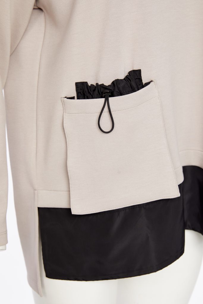 Taupe & Black Sweatshirt - NAW25127