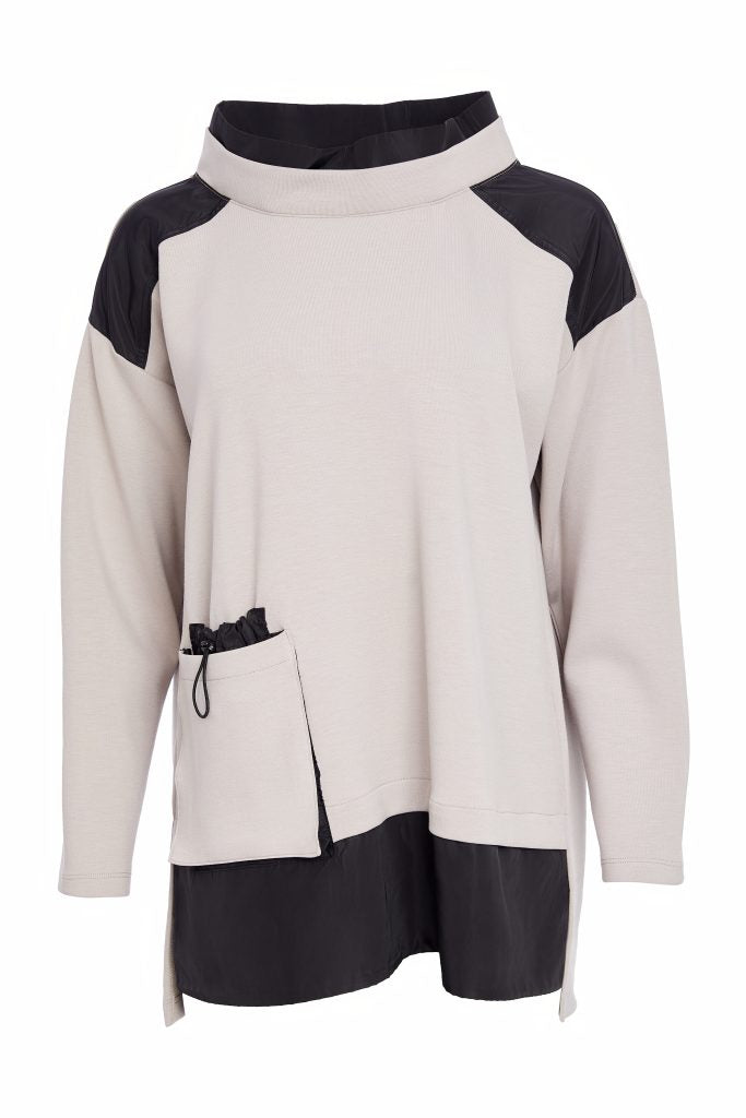 Taupe & Black Sweatshirt - NAW25127