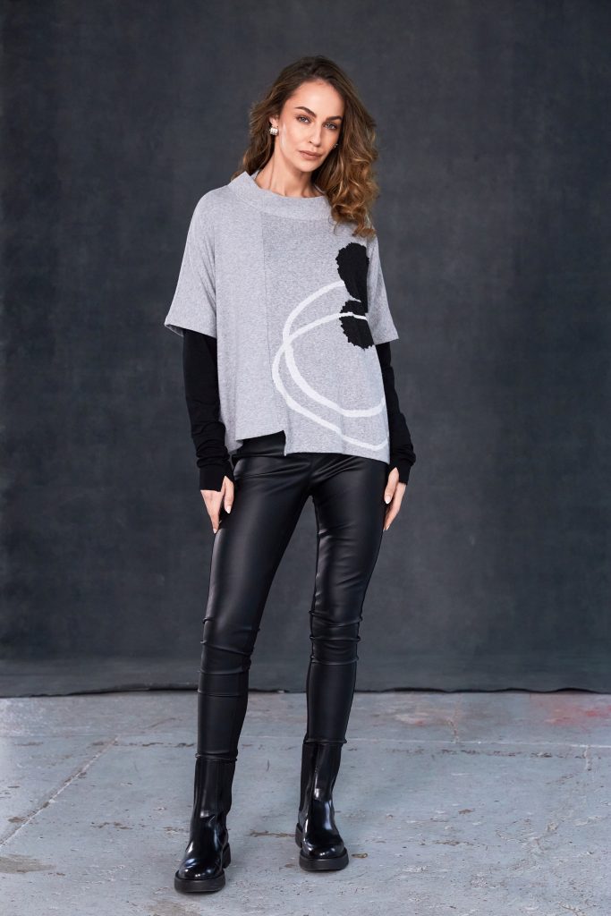 Silver Contrast Knit - NAW25167