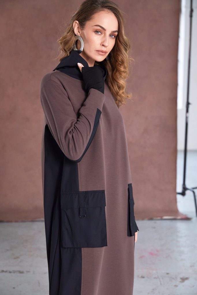 Cocoa & Black Dress - NAW25177