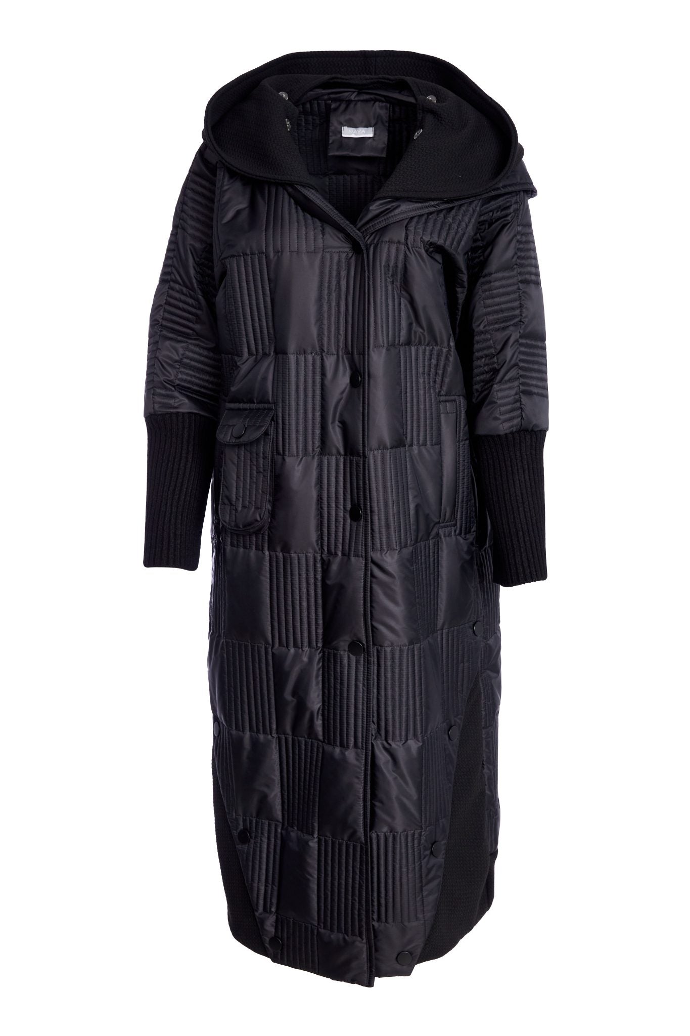 Black Padded Coat - NAW25201