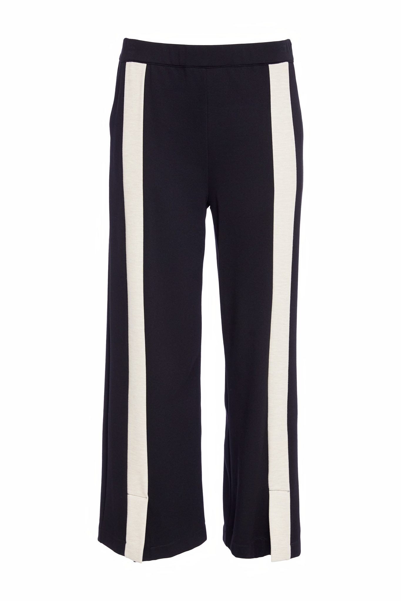 Black & Sand Wide Leg Trousers - NAW25264