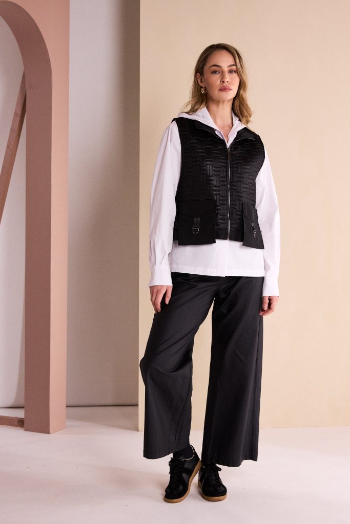 Black Quilted Waistcoat - NAW26179