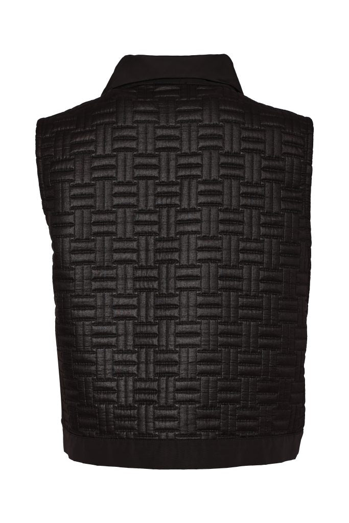 Black Quilted Waistcoat - NAW26179