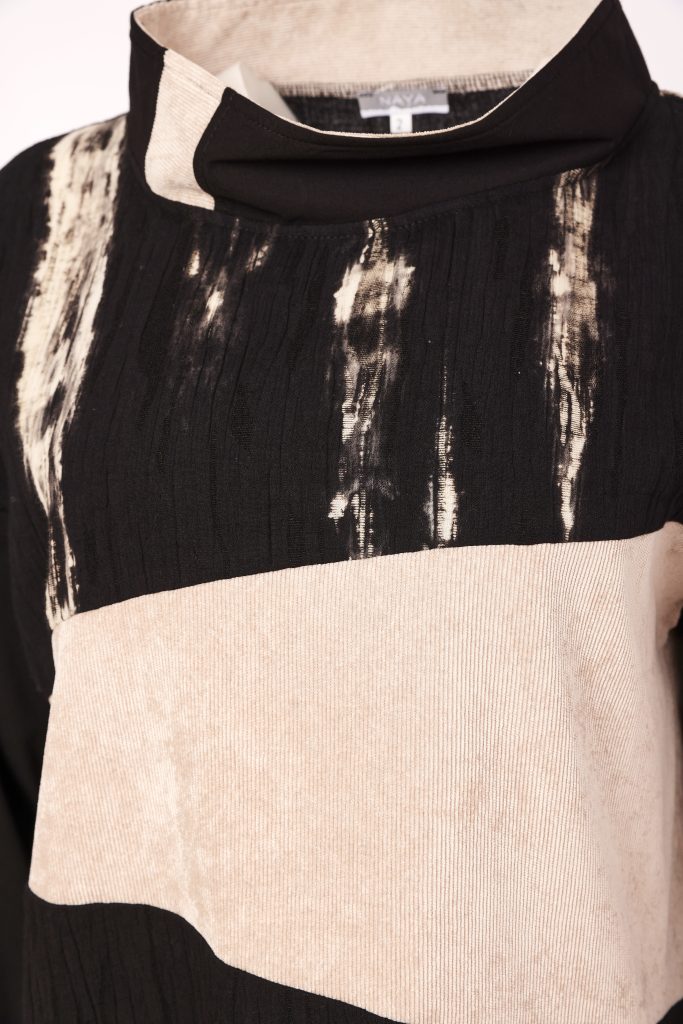 Black & Stone Panel Top - NAW26243