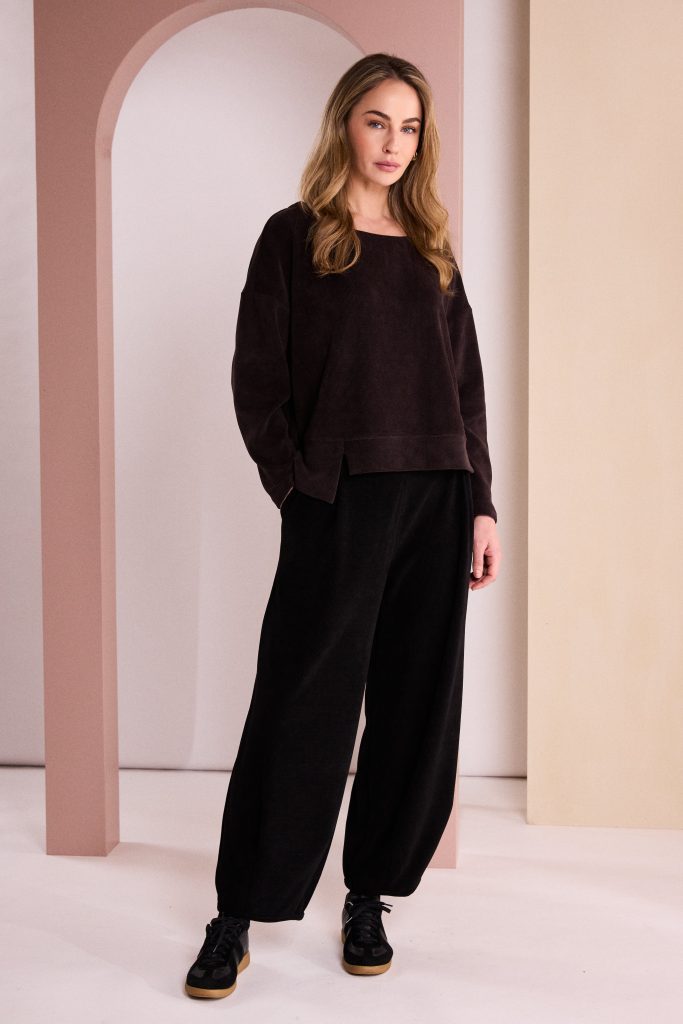 Choko Cord Long Sleeve Top - NAW26254