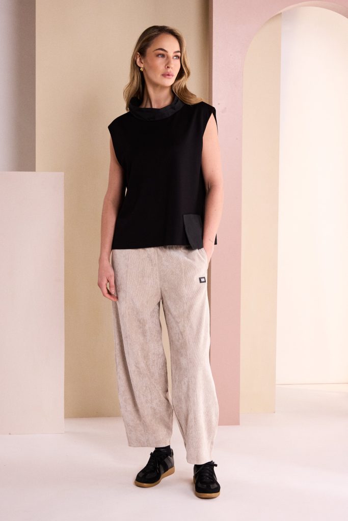 Stone Balloon Cord Trousers - NAW26247