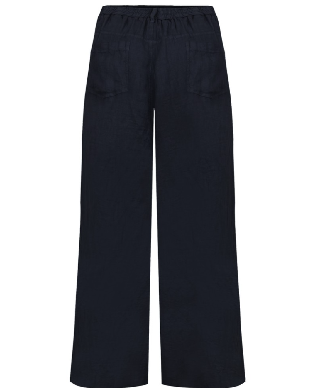 Odie Navy Wide Leg Linen Trousers