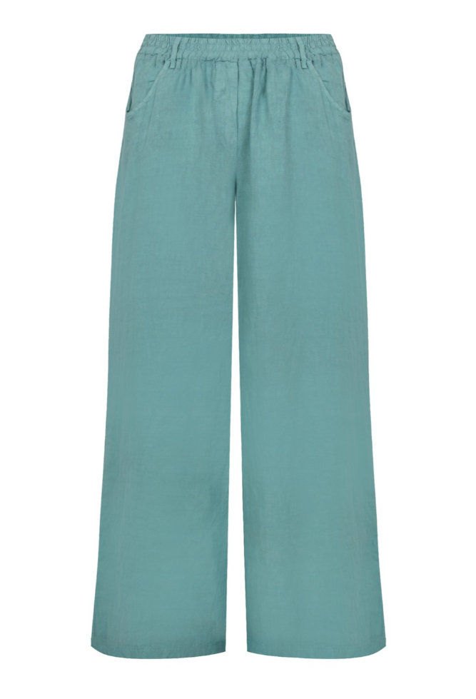 Odie Agata Wide Leg Linen Trousers