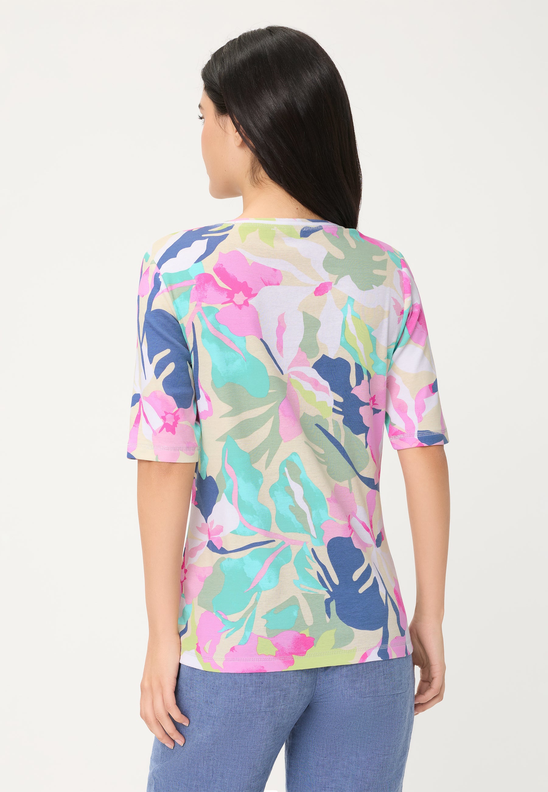 Pool Blue Floral T-Shirt - 11105397