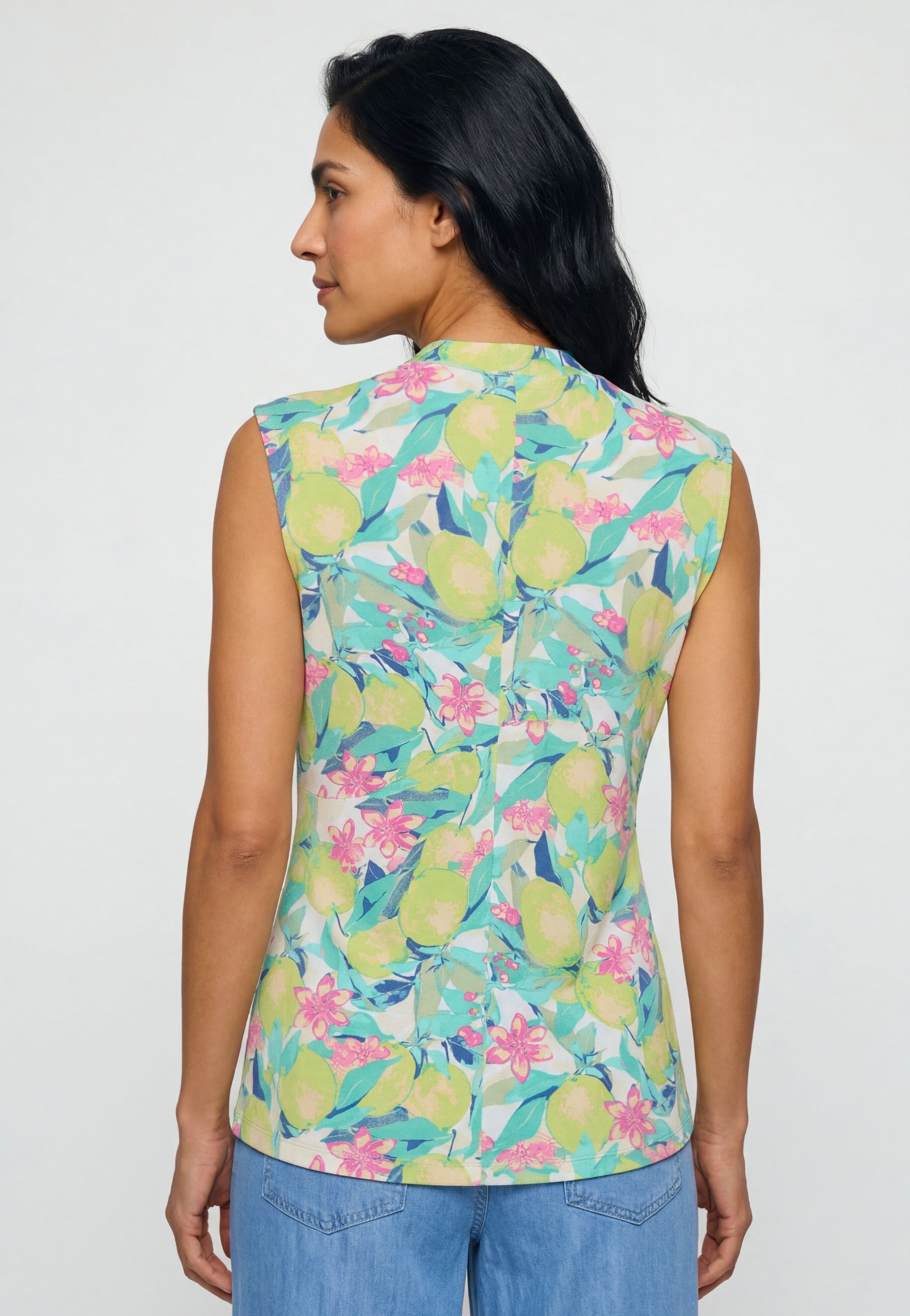 Pool Blue Sleeveless Top - 11105401