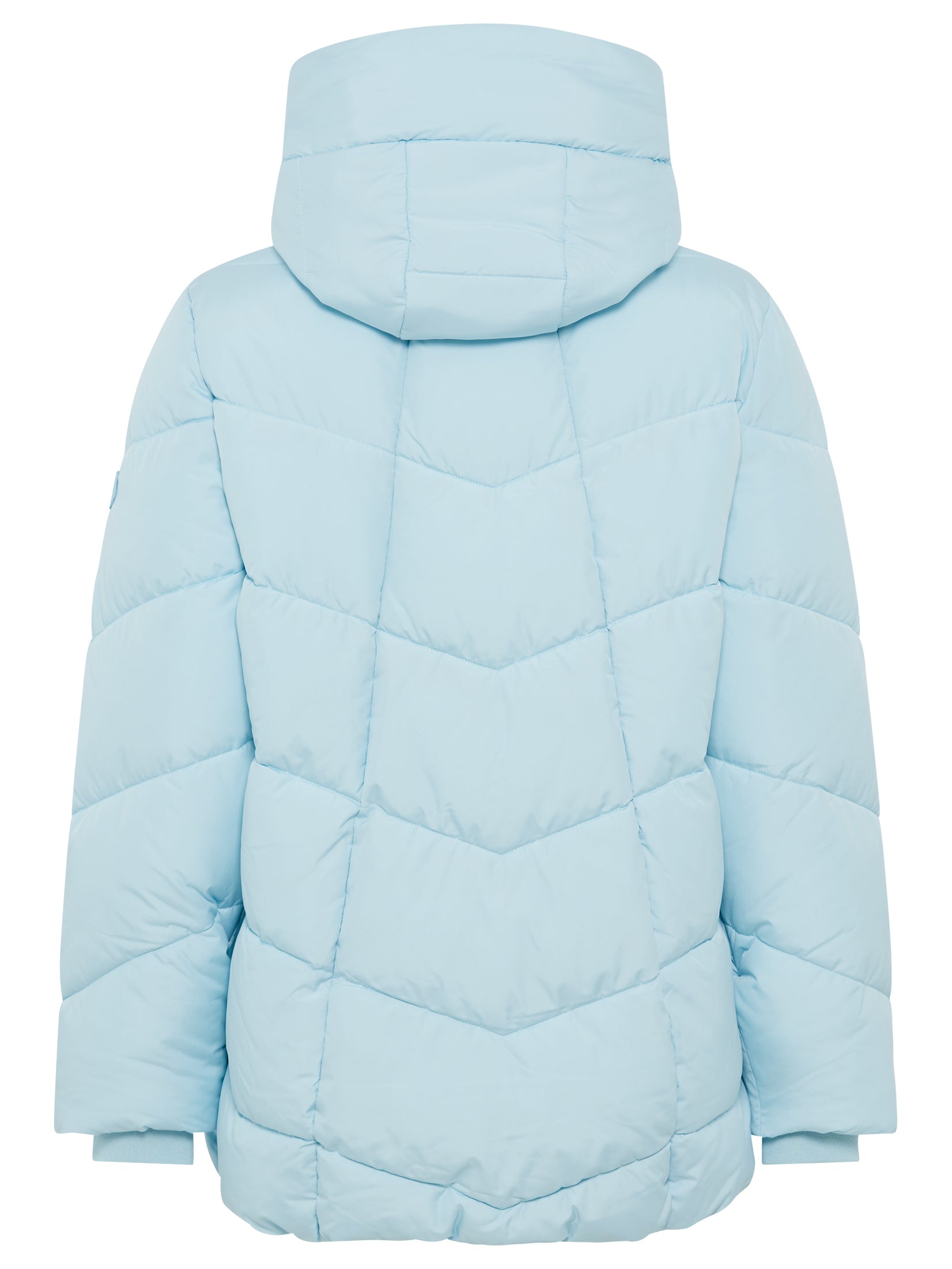 Satin Blue Padded Jacket - 15101435