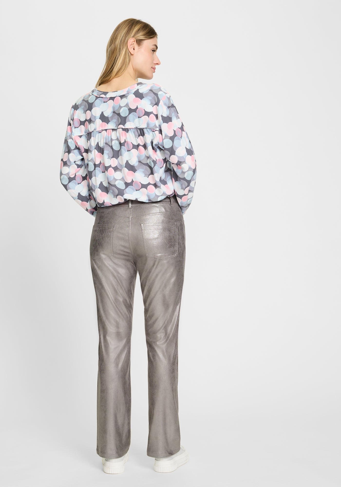 Grey Stone Metallic Pants - 14002445