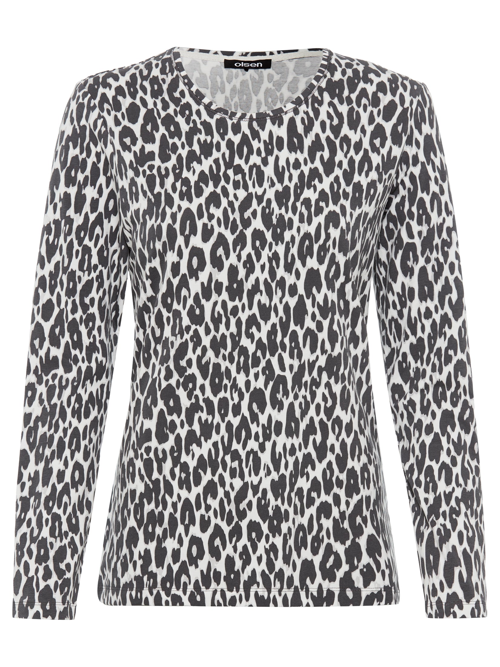 Dark Slate Animal Print Top - 11105193