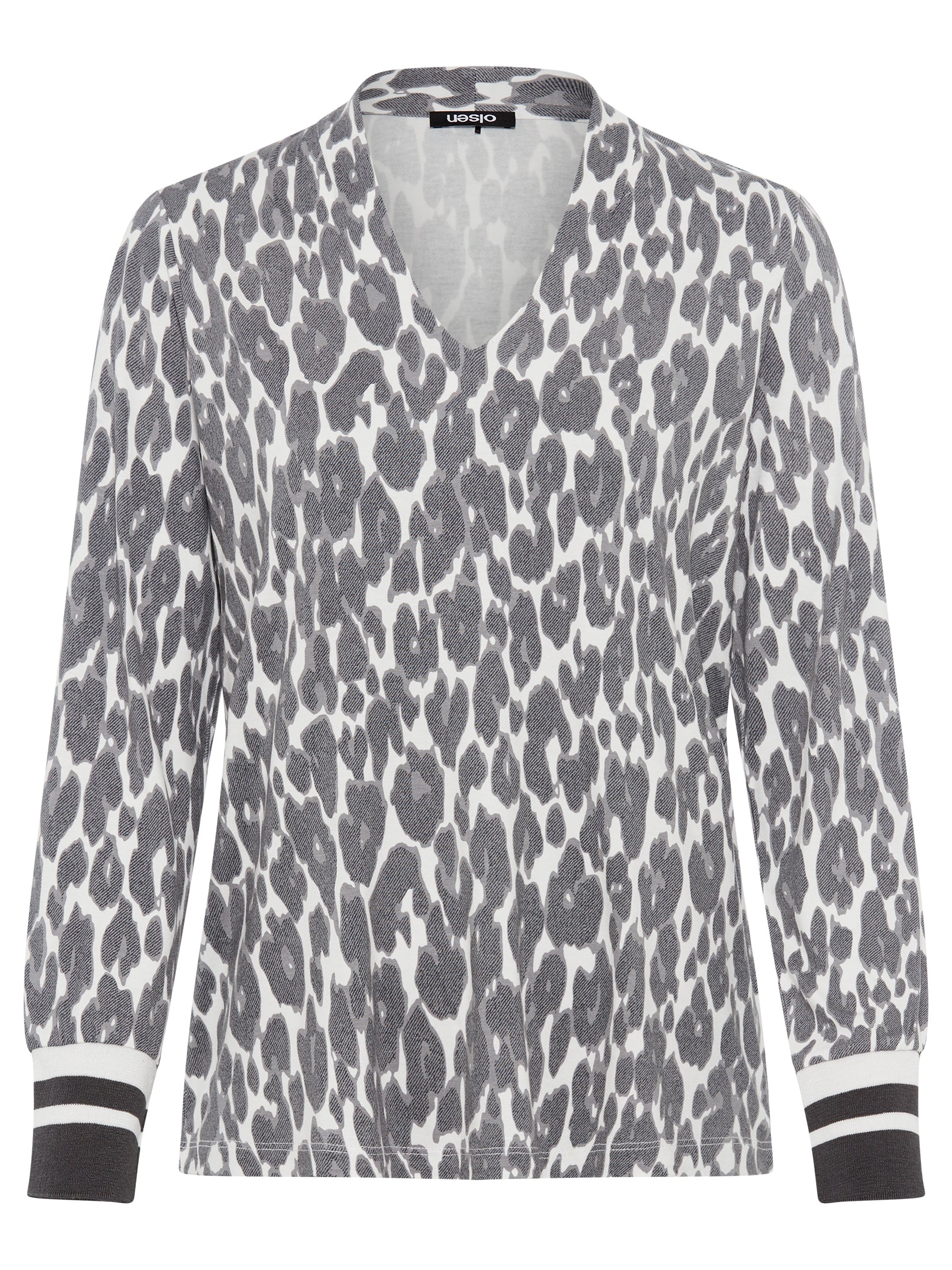 Dark Slate Stripe Cuff Top - 11105206