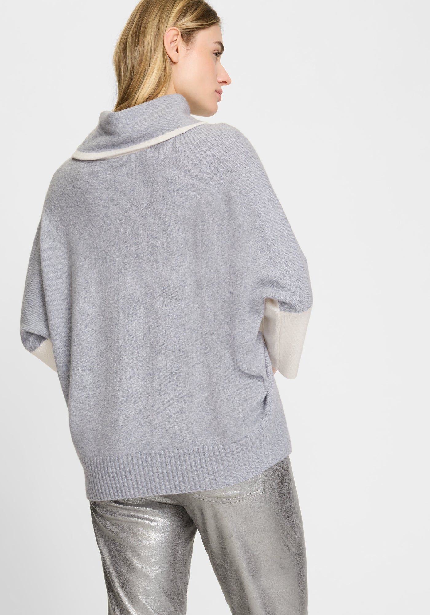 Misty Grey Batwing Sweater - 11004664